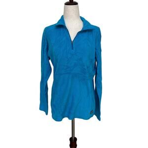 PATAGONIA Women's 1/4-Zip Fleece Jacket Size S In Blue